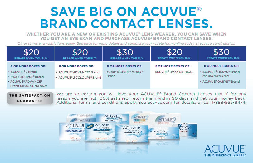 Rebate For Acuvue Contacts