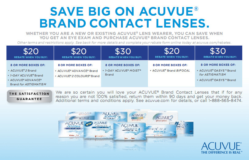 Contacts1st Acuvue Rebate